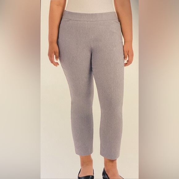 HILARY RADLEY GRAY MID RISE BUILT-IN TUMMY CONTROL PANEL SLIM LEG PANT 🌟NWT🌟 - Picture 15 of 16